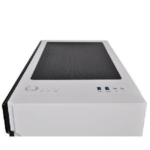  H200 TG Snow RGB, THERMALTAKE, CASE, White, ATX, 120mm Fan, AIO 280mm, air 180mm, GPU 320mm, 2x3.5”, USB 3.0x2, Audio+mic, 2