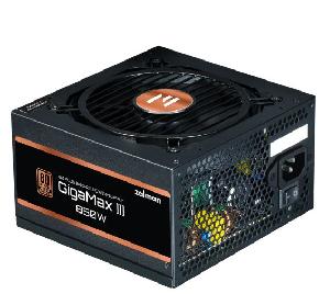 ZM850-GV3 Zalman PSU Gigamax 3 (850W), 88%, 80+ Bronze, 120mm, 1xMB 24pin(20+4), 2xCPU (8pin(4+4)+8pin), 3xMolex, 6xSATA, 4xP
