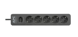 PME5B-GR, APC Essential SurgeArrest 5 Outlet, 1.5 m Black 230V, 10 A , 2300 W, Germany PME5B-GR, APC Essential SurgeArrest 5 Outlet, 1.5 m Black 230V, 10 A , 2300 W, Germany