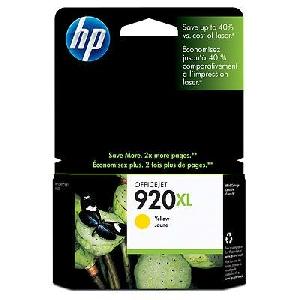  920XL, HP, Ink Cartridge, Yellow (High Yield).