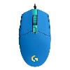  G102, Logitech, Mouse, USB (1ms)	2.1m, 8000dpi,	6 Button, 85g, Blue.