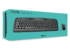  MK330, LOGITECH, Keyboard, Wireless Combo, BLACK.