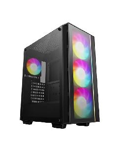 MATREXX 55 V4, DEEPCOOL, CASE, ATX, ARGB (3×140, 1×120), RAD 360mm, Air 165mm, GPU 370mm, 3,5'x2, USB 3.0×1, 2.0×2, Audio, 1 