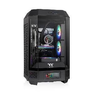 The Tower 250, ThermalTake, Black, Mini Tower, Tempered Glass, 2x120mm Fan, CA-1Z9-00S1WN-00 The Tower 250, ThermalTake, Black, Mini Tower, Tempered Glass, 2x120mm Fan, CA-1Z9-00S1WN-00