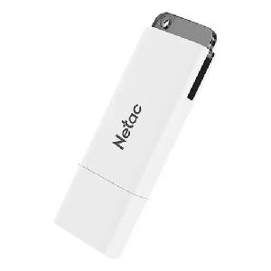  U185, NETAC, Flash Memory, 64GB  USB2.0  White with LED indicator.