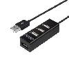 Y-2140, UNITEK USB2.0 4-Port Hub, Black Y-2140, UNITEK USB2.0 4-Port Hub, Black