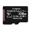  SDCS2/128GBSP, KINGSTON, Memory Card, 128GB micSDXC Canvas Select Plus 100R A1 C10 Single Pack w/o ADP.