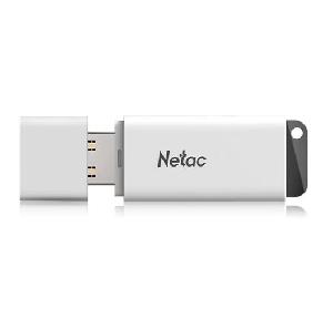  U185, NETAC, Flash Memory, 64GB  USB2.0 . with LED indicator. White.