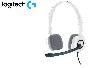  H150, Logitech, Earphone, L981-000350, Corded Stereo Headset - Cloud White - Dual Plug, White.
