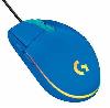  G203, Logitech, Mouse, L910-005798 USB (1ms) 2.1m, 8000dpi, 6 Button, 85g, Blue.