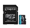  SDCG4/256GB, KINGSTON, Memory Card, microSDXC Canvas Go Plus Gen4 200MB/s A2 U3 V30 Card + Adapter.