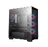 CG580 4F DEEPCOOL Mid-Tower Case , USB3.0×2 / Audio×1t, Top: Side: 360mm AIO 3×120mm PWM+ARGB,  tempered glass