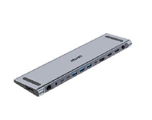 D1106A, UNITEK, Docking Station, 13-in 2 KVM (2*HDMI+DP+USB+2*USB 10Gb+USB-C 10Gbp+SD/Micro+Audio+1GB LAN+PD 100W+DC5V)+HDMI  D1106A, UNITEK, Docking Station, 13-in 2 KVM (2*HDMI+DP+USB+2*USB 10Gb+USB-C 10Gbp+SD/Micro+Audio+1GB LAN+PD 100W+DC5V)+HDMI