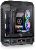  The Tower 600, THERMALTAKE, CASE, Black, ATX, 2x140mm Fans, AIO 420mm, air 210mm, GPU 400mm, 1x3.5”, Type-C, USB 3.0x4, Audi