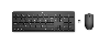  HP230, Wireless Mouse and Keyboard Combo, 2.4GHz, 1600 dpi, Black, .