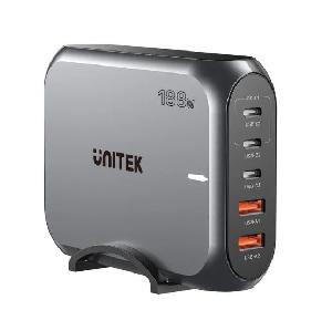 P1234A, UNITEK, 188W 5-in-1 PD3.1 Desktop Charging Station P1234A, UNITEK, 188W 5-in-1 PD3.1 Desktop Charging Station