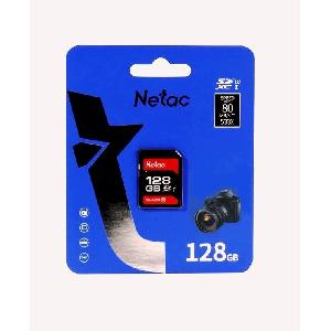  P600, NETAC, Memory Card, SDXC 128GB G-R U1/C10 up to 90MB/s, retail pack.