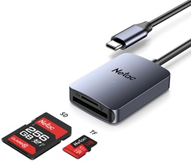  WK12, NETAC, USB Adapter, USB3.0 Type-C to mSD/SD.