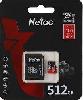  P500 Extreme Pro, NETAC, Memory Card, 512GB V30/A1/C10 up to 100MB/s, retail pack with SD Adapter.