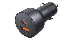  KDCC2006, KINGDA, Power Supply, Dual USB Car Charge,3.0A + Type-c 12-24VDC, Black.