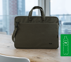 24450 TRUST BOLOGNA LAPTOP BAG 16″ ECO 24450 Green