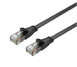 C1814GBK, UNITEK, Pach Cord, 15M, CAT.6 Flat Cable - RJ45 (8P8C) Male, Black Color. C1814GBK, UNITEK, Pach Cord, 15M, CAT.6 Flat Cable - RJ45 (8P8C) Male, Black Color.