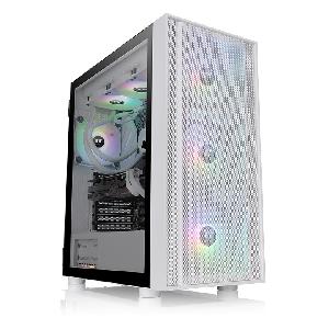 H570 TG ARGB Snow, THERMALTAKE, Mid Tower, 3x120 mm ARGB Lite fan, Front. Top:360mm,2x3.5, 2x2.5, 4mm Glass  CA-1T9-00M6WN-01