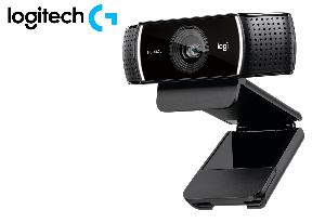  C922 Pro, Logitech, Webcam, Stream Webcam,  1080p/30 fps, 3 pixel, Mic, USB 1.5 m, BLACK.