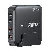 P1229ABK, UNITEK, 100W 4-in-1 Desktop GaN Charger (2*USB-C PD + 2*USB-A QC3.0)
