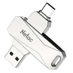 U782C, NETAC, Flash Memory, 128GB USB3.2 +TypeC Dual Flash Drive.