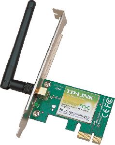  TL-WN781ND,, TPLINK, Network  Card, 150Mbps Wireless PCI Express Adapter, Atheros, 1T1R, 2.4GHz, 802.11n/g/b, 1 det.