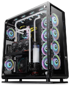 Core P8 TG, THERMALTAKE, CASE, Black, E-ATX, N/A, AIO 480mm, air 180mm, GPU 520mm, 3x3.5", Type-C, USB 3.0x2, USB 2.0x2, Aud