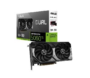 DUAL-RTX5060TI-O16G, ASUS Dual GeForce RTX™ 5060 Ti 16GB GDDR7 OC Edition, HDMI, 3x DP,128-bit, 550W 90YV0MH0-M0NA00