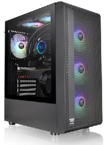S200 TG ARGB, ThermalTake, Black, Tempered Glass, 120mm ARGB Lite Fan*3, CA-1X2-00M1WN-00