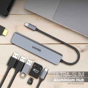 H1118A,UNITEK,7-in-1 USB-C 5Gbps Hub (USB3.0+2*USB2.0+SD/Micro SD Card Reader+HDMI+PD 100W), Space Grey H1118A,UNITEK,7-in-1 USB-C 5Gbps Hub (USB3.0+2*USB2.0+SD/Micro SD Card Reader+HDMI+PD 100W), Space Grey