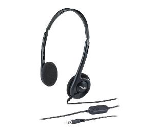  HS-200C, Genius, Headset, 1x - 3.5 mm jacks, 1.5 m, Black.