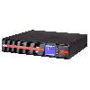  MRT-1500, POWERCOM, UPS, 1500VA/1500W,On-Line, 4xSchuko,208-240VAC,12V9Ahx3,USB,Sinewave,Rack Mount, Black.