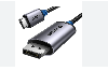 UGREEN CM556 (25158), Type C to DisplayPort, 2m, Black/Grey